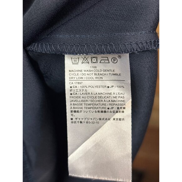 Banana Republic Womens Sleeveless Maxi Dress Size 2 Navy Polyester - Picture 3 of 6